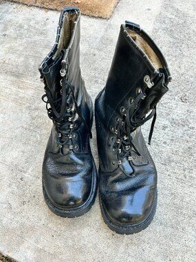 Vintage German Military Combat Boots Size 11 - Vibram Soles